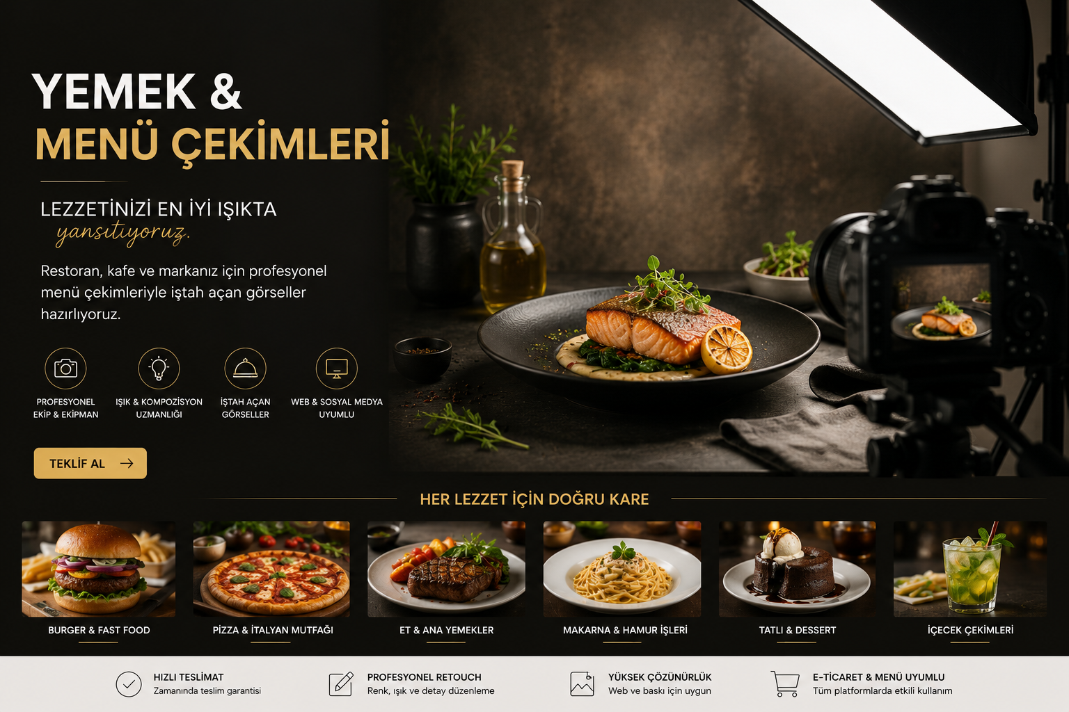 Yemek & Menü Çekimleri