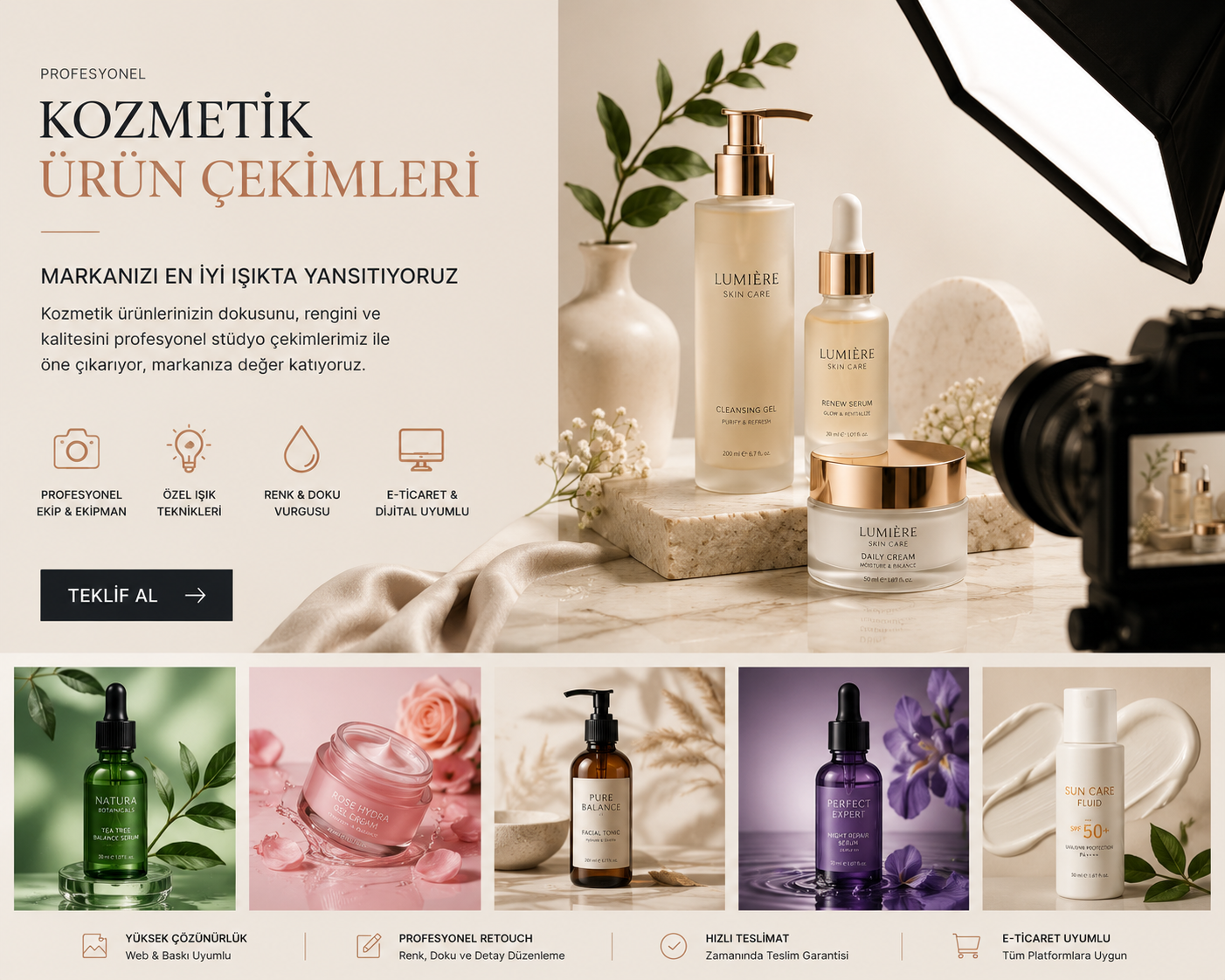 Kozmetik Ürün Çekimleri