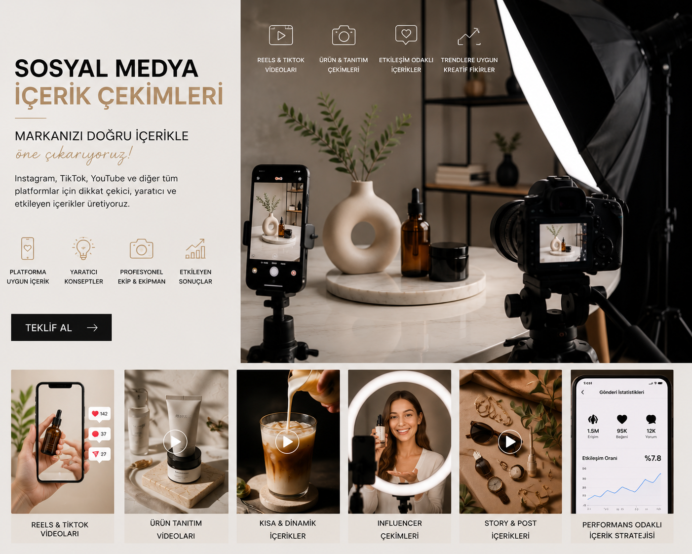 Sosyal Medya İçerik Çekimleri